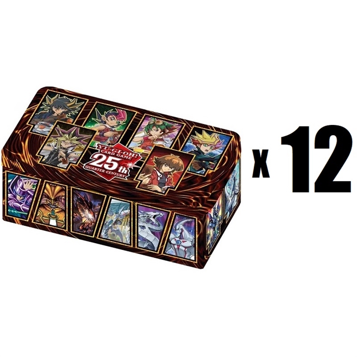  Yu-Gi-Oh TCG - 12x 25th Anniversary Tin - Dueling Heroes (Case)