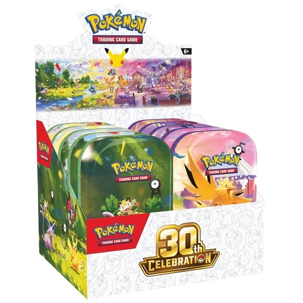 30th Celebration -  Mini Tin Display (10 Mini Tins) - Pokemon TCG (ENG)