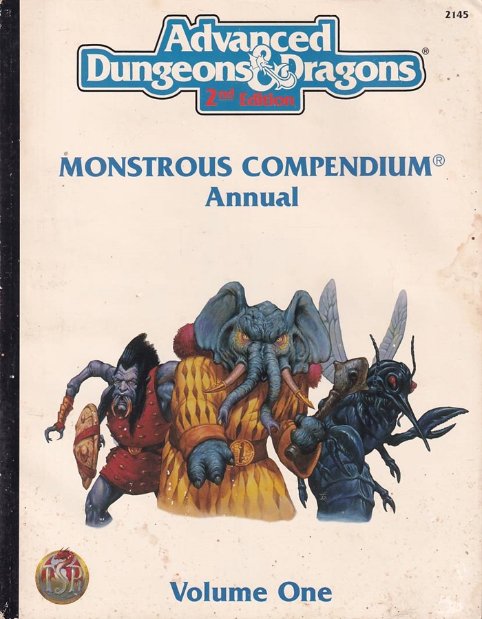 AD&D 2nd - Monsterous compendium annual voume One - Roleplaying book (B-Grade) (Used)