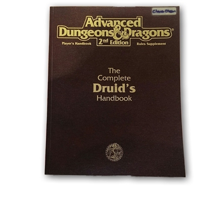 AD&D 2nd Edition - Players Handbook Rules Supplement - The Complete Druids Handbook - RPG book (B Grade) (Used) (Eng)