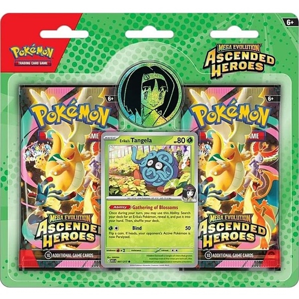 Ascended Heroes - 2‑Pack Blister Collection – Erika’s Tangela - Pokemon TCG (ENG)