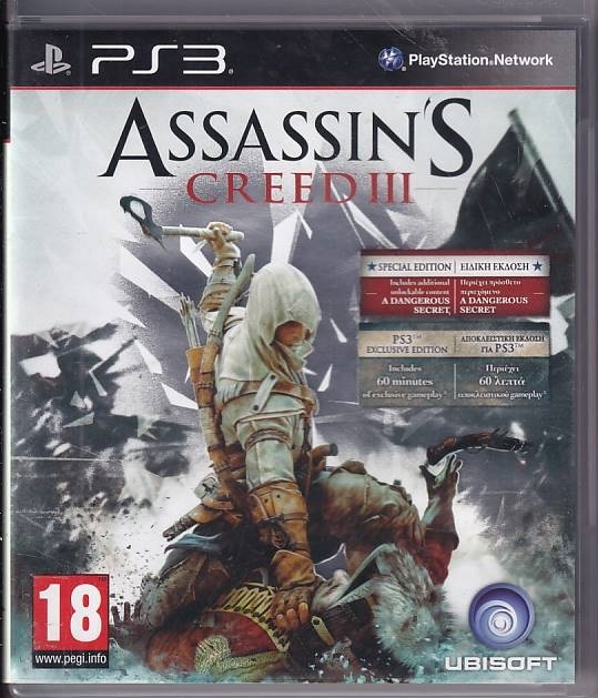 Assassins Creed 3 Special Edition - PS3 (B Grade) (Used) (eng)