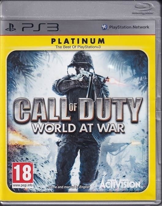 Call of Duty - World at War - PS3 - Platinum (B Grade) (Genbrug)