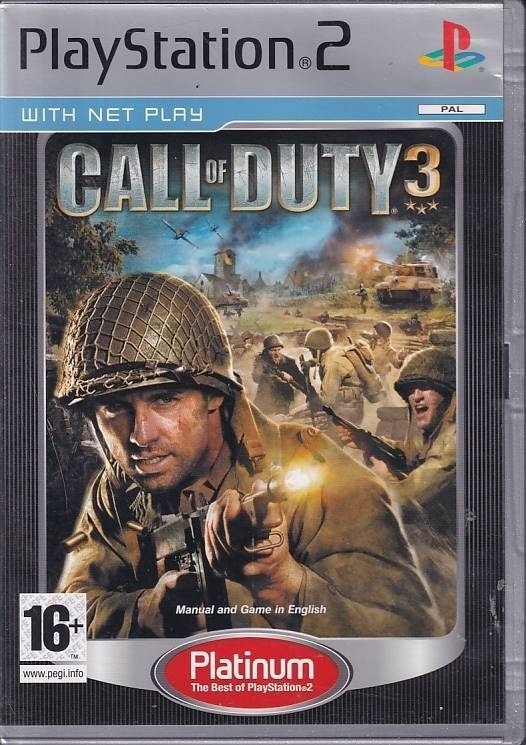 Call of Duty 3 Platinum - PS2 (B Grade) (Used) (eng)