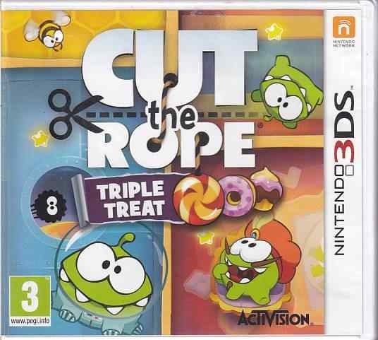 Cut the Rope Triple Treat - Nintendo 3DS Spil - (B Grade) (Used) (eng)