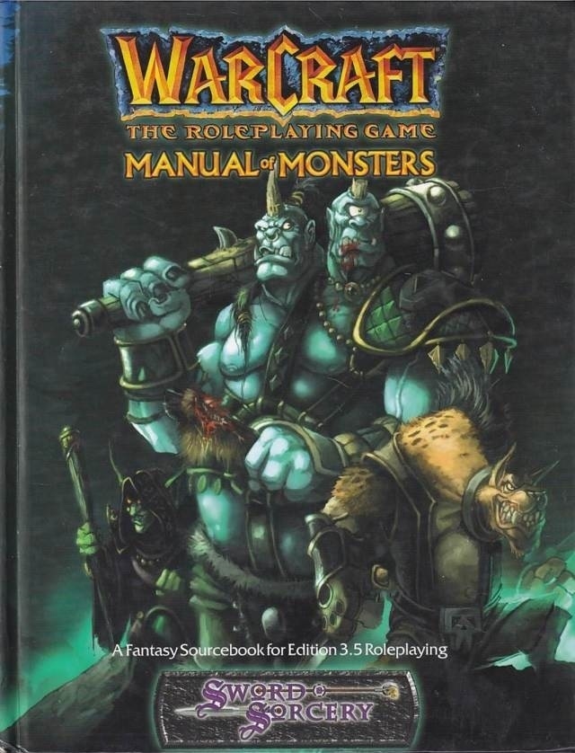 D&D 3.0 - Warcraft The Roleplaying Game - Manual of Monsters - RPG Book (B Grade) (Genbrug)