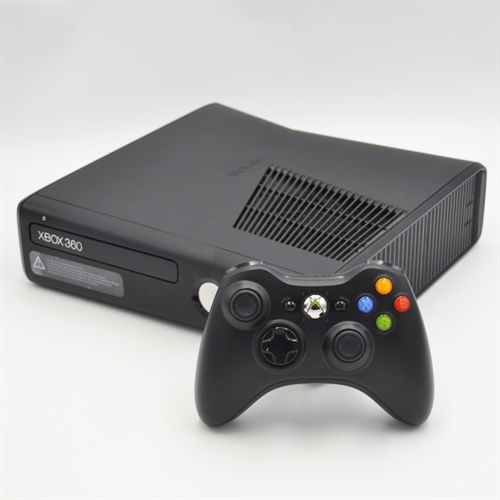 XBOX 360 Console - Black - Slim 250GB - SNR 155093502105 (B Grade) (Used)