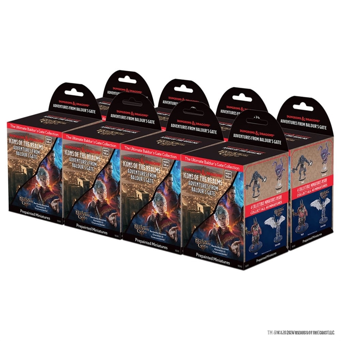 DnD - Adventures from Baldur\'s Gate Booster Brick - Icons of the Realms DnD Miniatures (8 Bricks)