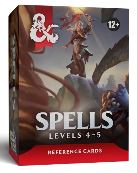 DnD 5e - Trove 3 - Spell Cards level 4-5 - Reference Cards Deck (Eng)