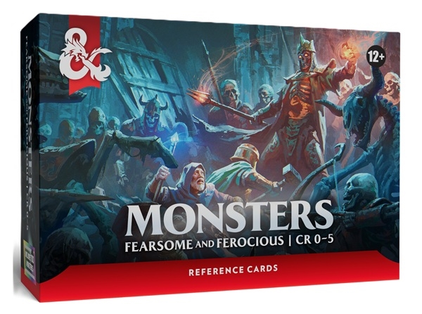 DnD 5e - Trove 8 - Monsters Fearsome and Ferocious (CR 0-5) - Reference Cards Deck (Eng)