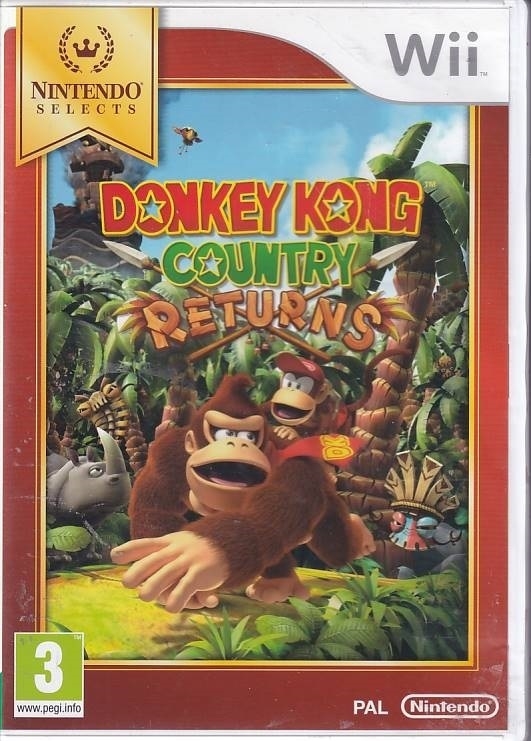 Donkey Kong Country Returns - Nintendo Selects - Nintendo Wii (B Grade) (Used) (eng)