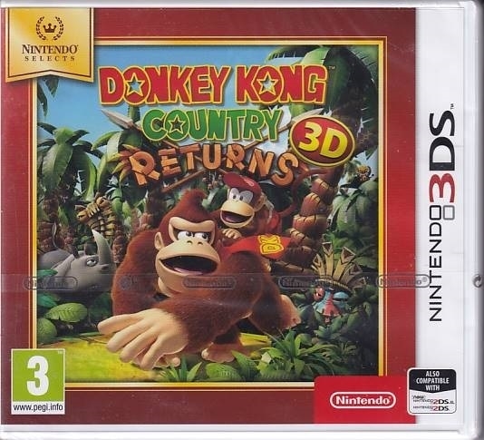 Donkey Kong Country Returns 3D - Nintendo 3DS - in Foil - (AA Grade) (Used) (Eng)