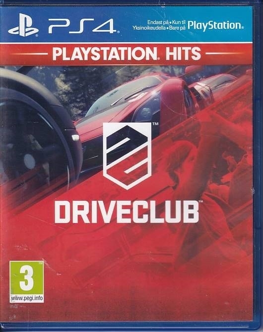 Driveclub Playstation Hits - PS4 (B Grade) (Used) (eng)