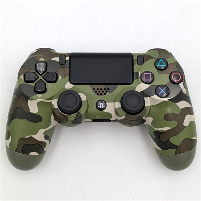 Dual Shock 4 Wireless Controller - Green Camouflage - PS4 Accessories (B Grade) (Used)