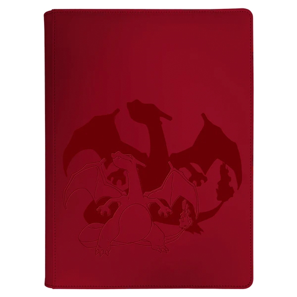 Elite Series Charizard - 9 Pocket - Zippered A4 Pro-Binder - Pokemon Portfolio