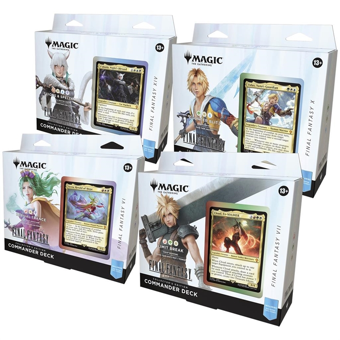 Final Fantasy - All 4 Collector Commander decks - Magic the Gathering (Eng)