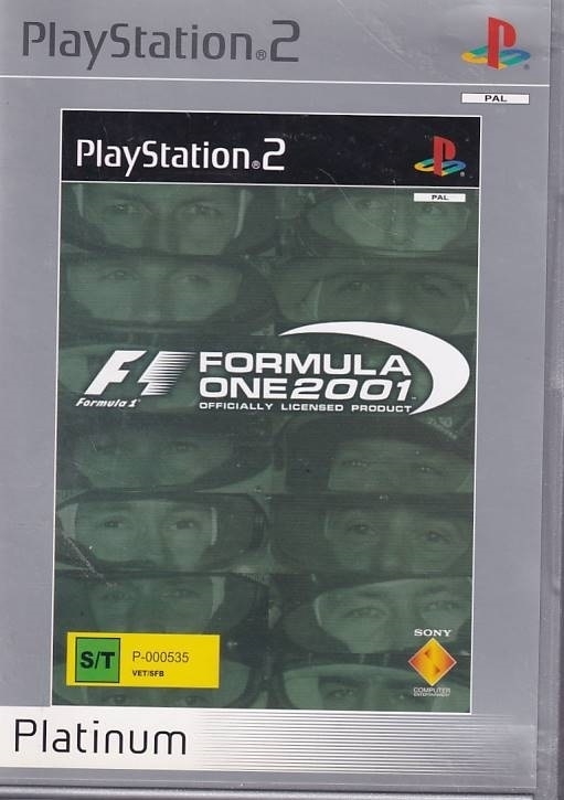 Formula One 2001 - Platinum - PS2 (B Grade) (Used) (eng)