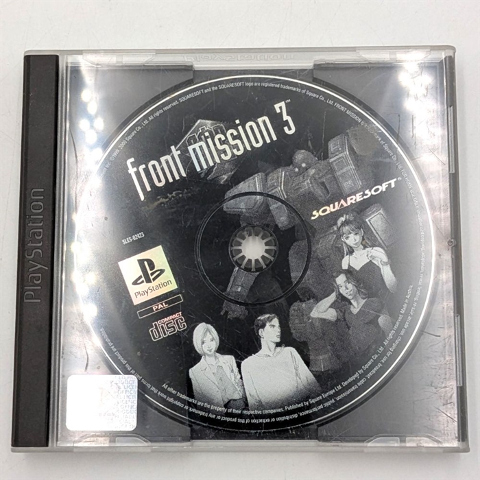 Front Mission 3 - Missing Front Cover Insert and Manual - PS1 (B Grade) (Used) (Eng)