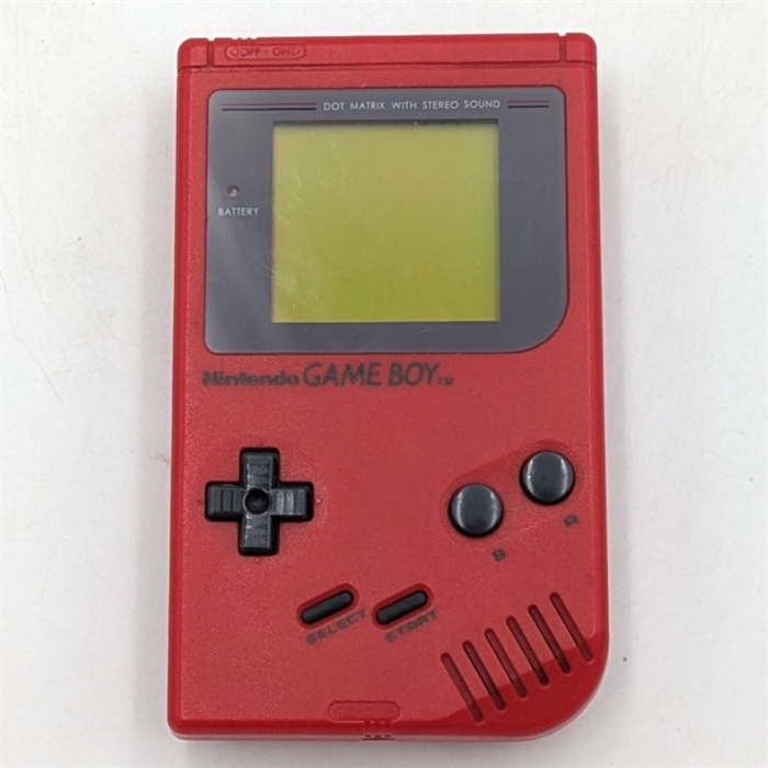 Game boy Original - Console - Red - SNR G38978498 (B Grade) (Used)