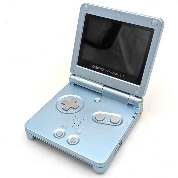 Gameboy Advance SP - Model AGS-101 - Pearl Blue - Konsol - SNR XU326389841 (B Grade) (Used)