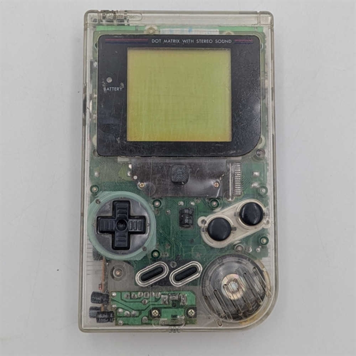 Gameboy Original Console - Clear - SNR GM 4332745 (C Grade) (Used)