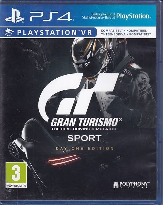Gran Turismo Sport Day One Edition - PS4 - Playstation VR (B Grade) (Used) (eng)