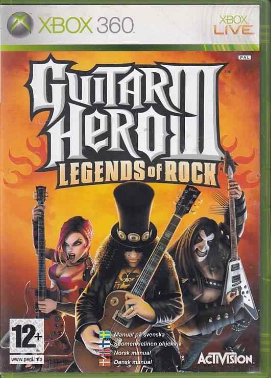 Guitar Hero III Legends of Rock - Nordic version - XBOX 360 (B Grade) (Used) (Eng)
