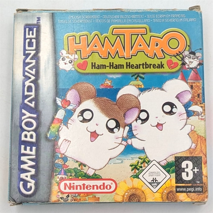 Hamtaro - Ham-Ham Heartbreak - Complete In Box (CIB) - GameBoy Advance game (ENG) (B Grade) (Used)
