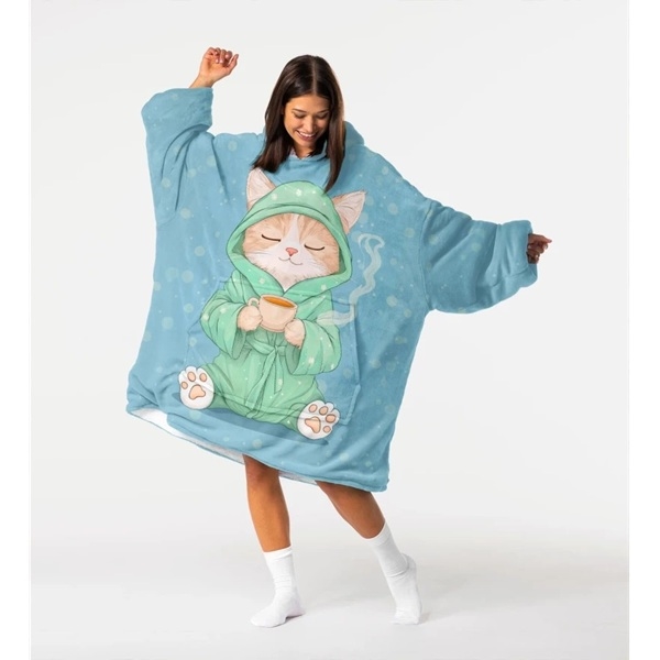 Huggie - Tea Time - Giant Blanket Hoodie