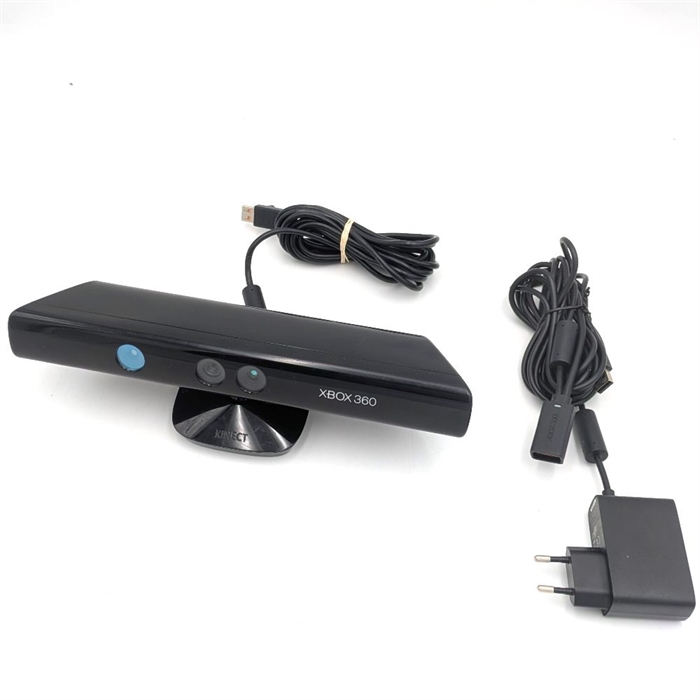Kinect Sensor and Power Supply - Black - XBOX 360 Accessories (B Grade) (Used)