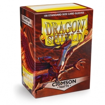Dragon Shield - Matte Crimson Sleeves - Standard Sleeves (100 pcs)