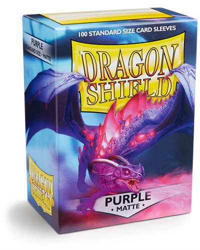 Dragon Shield - Matte Purple Sleeves - Standard Sleeves (100 pcs)