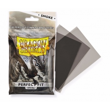 Dragon Shield - Perfect Fit Clear/Smoke - 100 Standard Sleeves - Card Accessories