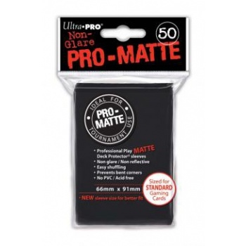 Ultra Pro - Matte Sleeves Black - Standard Sleeves (50 pcs)