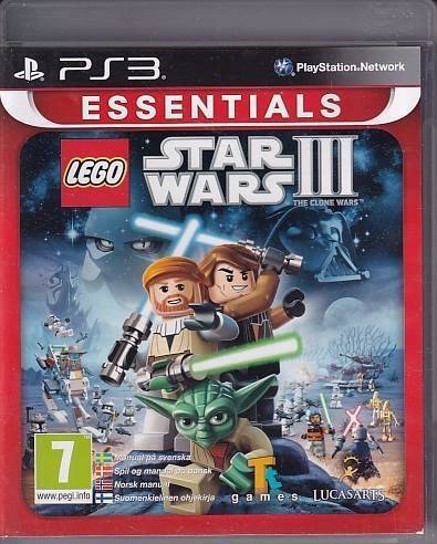 LEGO Star Wars III The Clone Wars - Essentials - PS3 - Uden Manual (B Grade) (Genbrug)