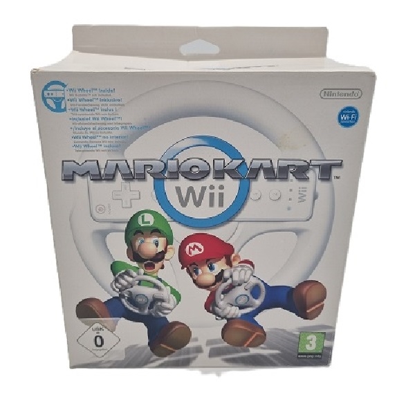 Mario Kart Wii - Nintendo Wii spil with Wii Wheel in Box (B Grade) (Used) (eng)