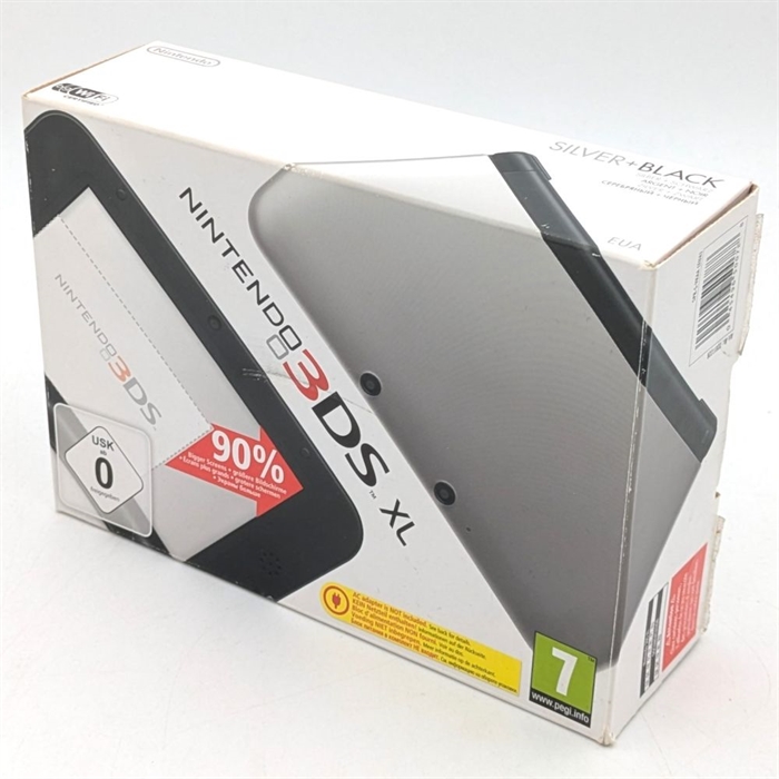 Nintendo 3DS XL - Silver and Black - Console - SNR SEF111958993 (B Grade) (Used)