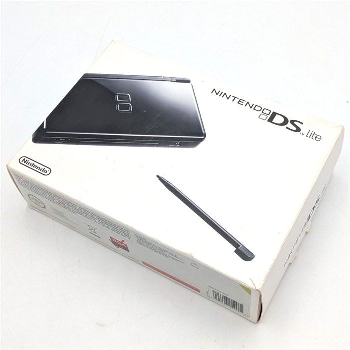 Nintendo DS Lite - Onyx Black - Console - Complete In Box - SNR UEF29427390 (B Grade) (Used)