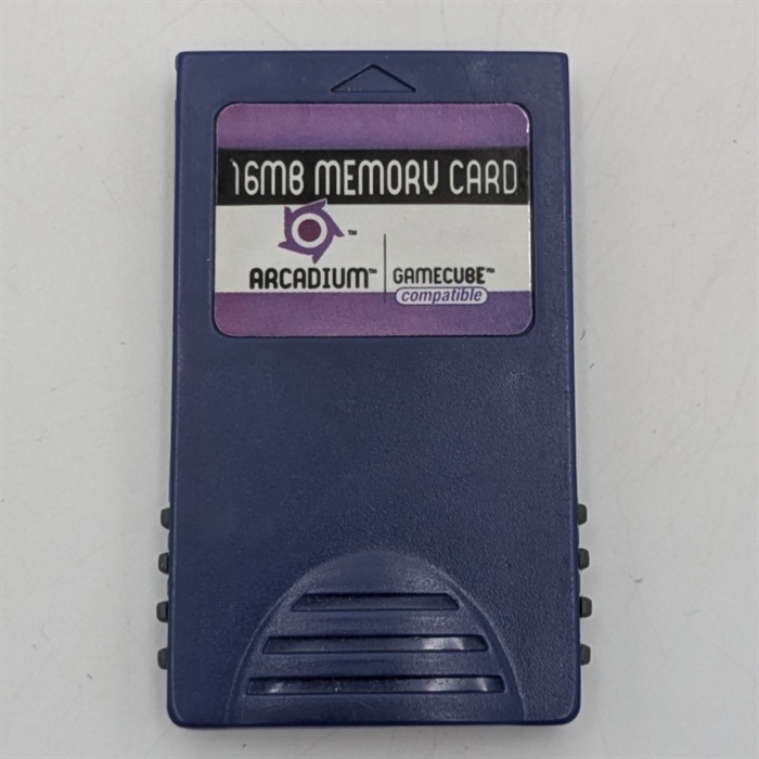 Nintendo Gamecube Memory Card - 16MB - Purple - (B Grade) (Used)