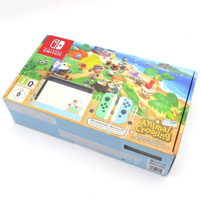 Nintendo Switch - Animal Crossing New Horizons Edition - Complete In Box - Console - SNR XKJ10047258326 (A Grade) (Used)
