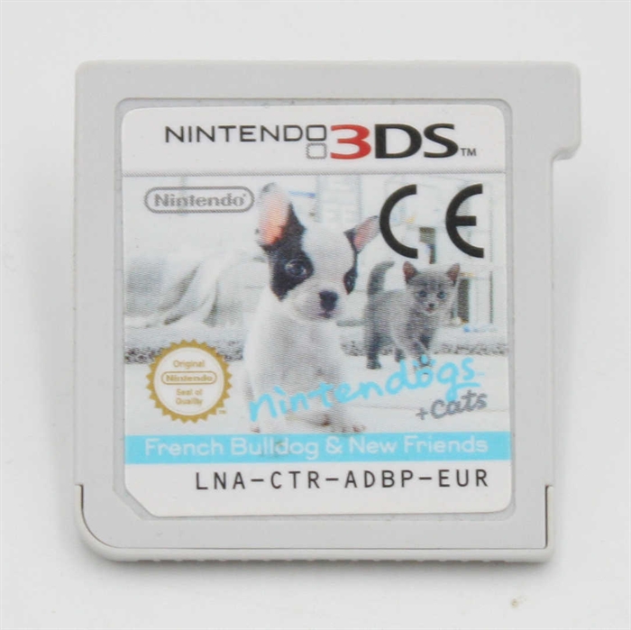 Nintendogs + Cats: French Bulldog & New Friends - Cartridge - Nintendo 3DS (ENG) (A Grade) (Used)