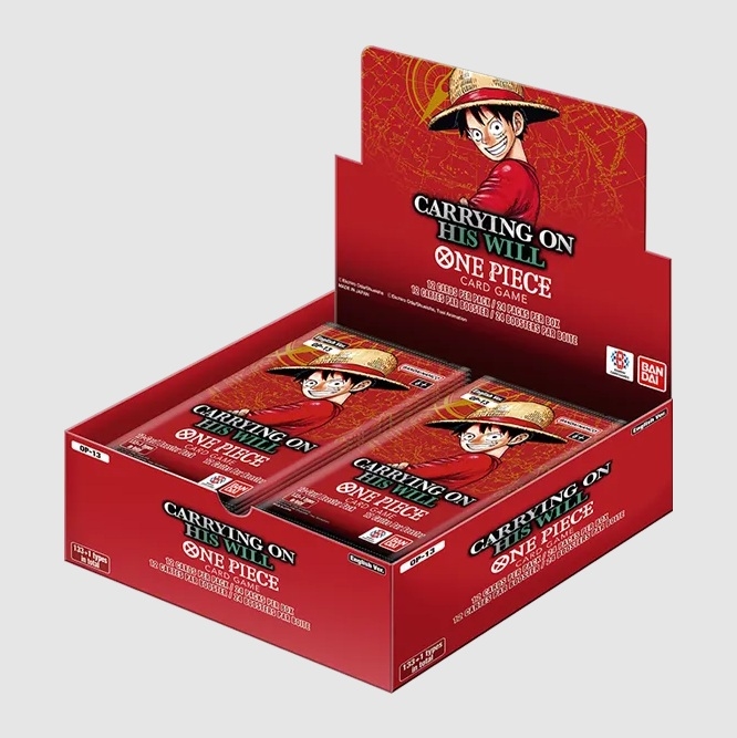 Carrying On His Will - OP13 - Booster Box Display (24 Booster Packs) - One Piece Card Game