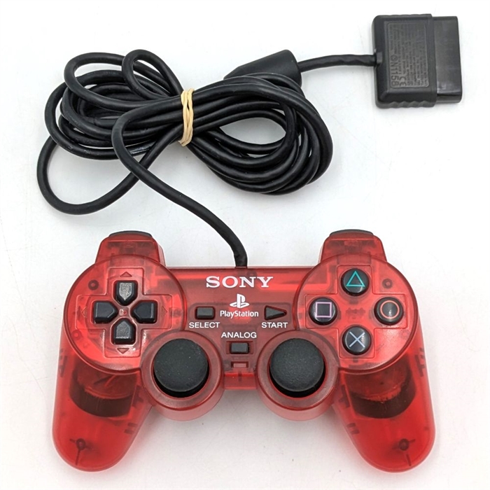 Original Dualshock 2 Controller - Crimson Red - Playstation 2 Accessories (B Grade) (Used) 
