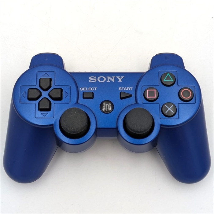 Original Dualshock 3 Sixaxis Controller - Blue - Playstation 3 Accessories (B Grade) (Used)