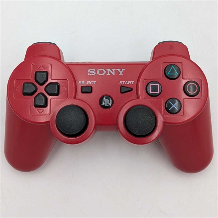 PS3 Dualshock 3 Sixaxis Controller - Deep Red - Playstation 3 Accessories (B Grade) (Used)