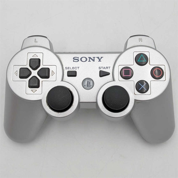 PS3 Dualshock 3 Sixaxis Controller - Satin Silver - Playstation 3 Accessories (B Grade) (Used)