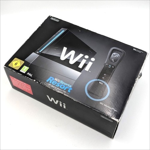 Wii Sports Resort Pak - Nintendo Wii -  Console - RVL-001 - Complete In Box - SNR LEF506442175 (B Grade) (Used)