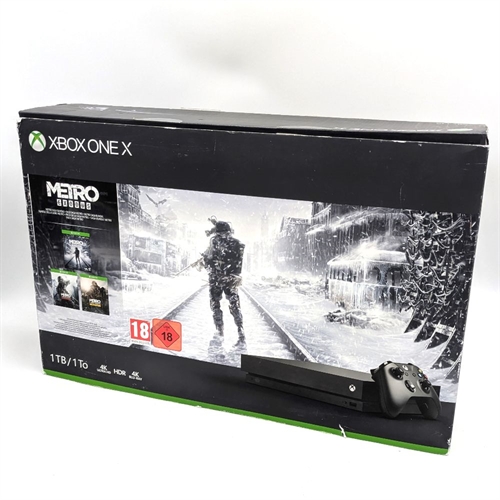 XBOX One X - Black - 1TB HDD - Original Box - Console - SNR 006940184617 (B Grade) (Used)