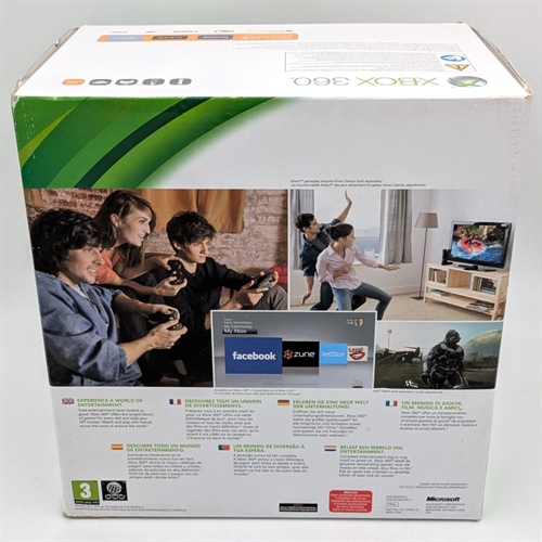 XBOX 360 S - Black - Complete In Box - Console - 4GB - SNR 016190410708 (B Grade) (Used)