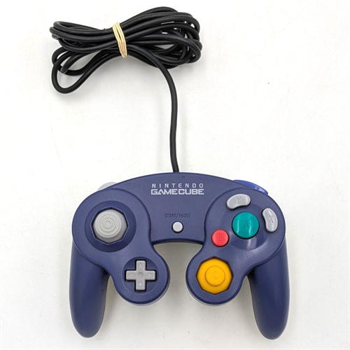 GameCube Controller - Indigo Blue and Clear - Nintendo GameCube Accessories - (B Grade) (Used)